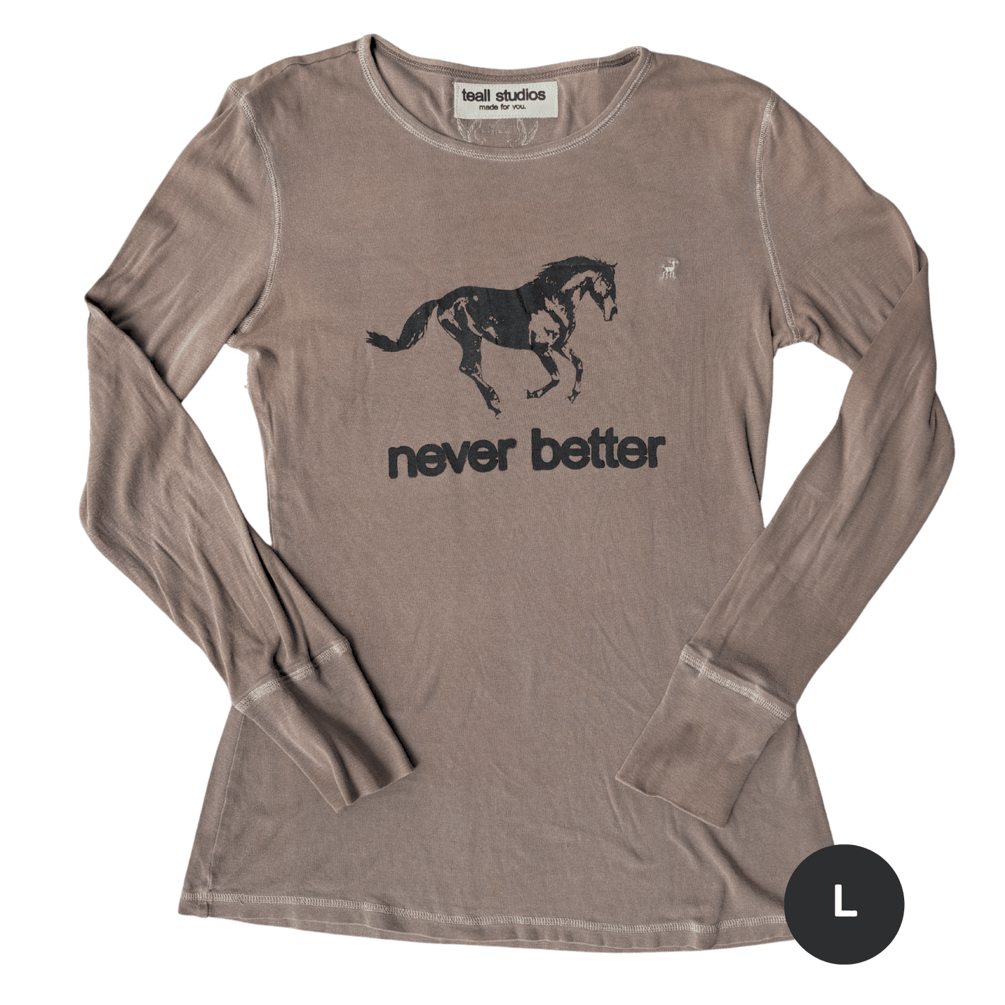 never better brown long sleeve