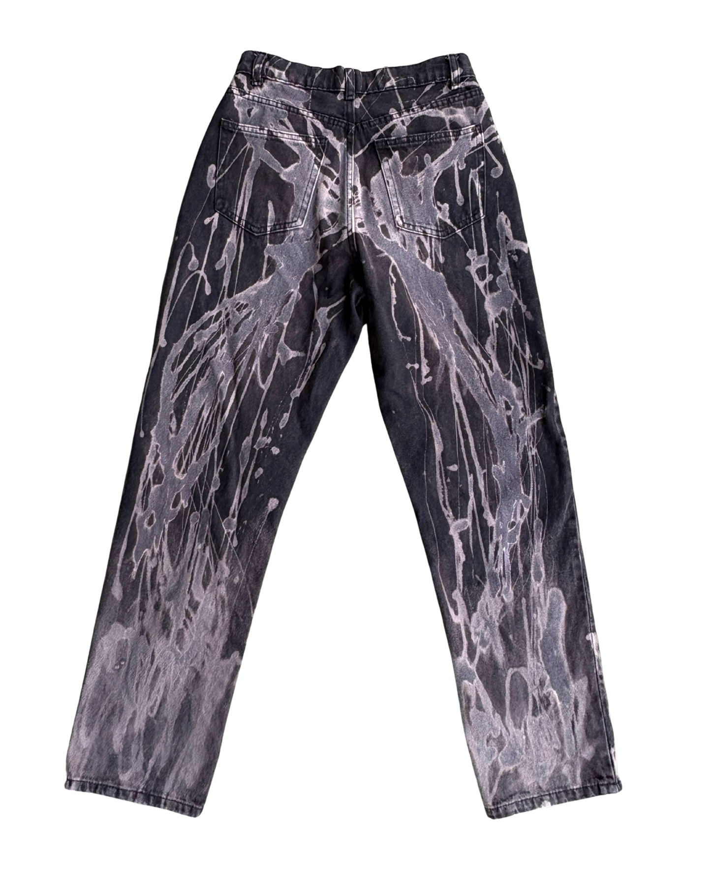 bleach painted black jeans