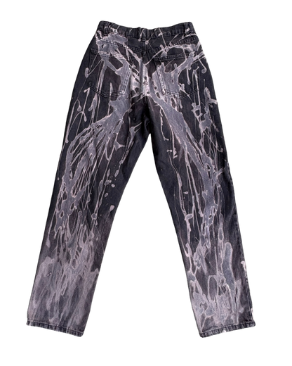 bleach painted black jeans