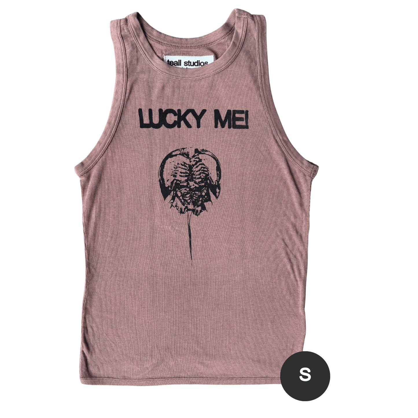 lucky me! brown tank top
