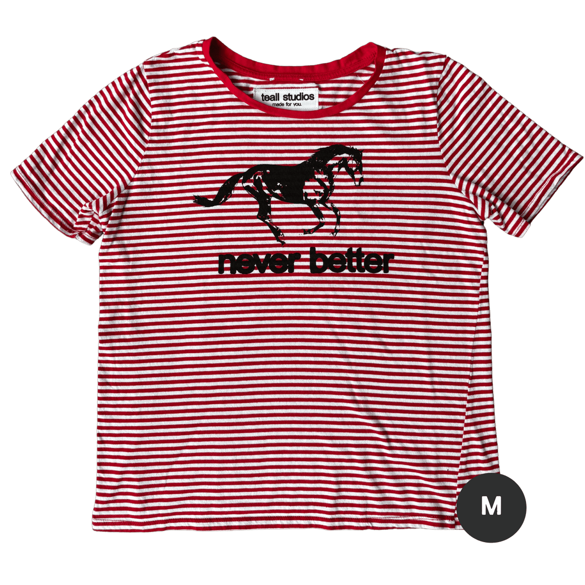 never better striped t-shirt