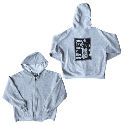 GTSILR gray zip-up hoodie
