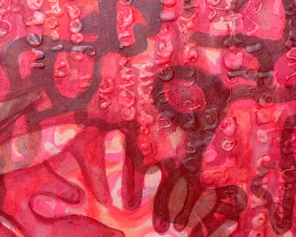 “flourescent death vii” painting